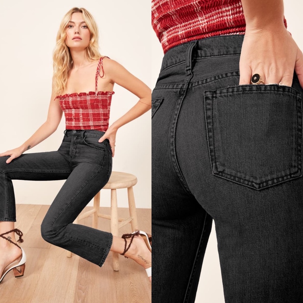 Reformation sz 26 Jordi ankle flare jeans